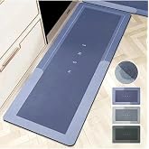 Banyo Paspası-Kaymaz Tabanlı-S&uuml;per Emici Banyo Paspası-Abdest Paspası-Uzun Mavi 50 * 120 (Mavi)