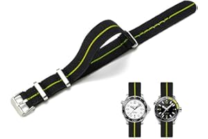 Niziruoup Correa Reloj Nailon Elástico 18mm 20mm 22mm Nylon Nato Estilo Militar Paracaídas de Tejido Nylon Trenzado Bandas Pulsera Deportivas de Repuesto Nylon Correa para Hombre y Mujer