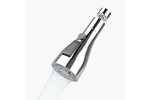 Cuysfead 360°Swivel Spout FM22 M24 Kitchen Sink Tap Spray Attachment Head with 3 Modes,Replacement Tap End Diffuser Spout,Faucet Pressurised Water Nozzle Aerator with Adapter Filter Accessories,G1/2