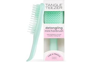 Tangle Teezer Fini e Fragili Ultimate Detangler per capelli colorati, fini e sottili - Spazzola a doppie setole morbide riduce rottura e lo strappo - per capelli delicati, Blu (Jade Lagoon)