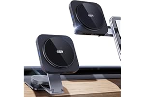 ESR HaloLock do uchwytu samochodowego MagSafe, ładowarka na deskę rozdzielczą/Tesla [szybkie ładowanie 15 W), bezprzewodowa ładowarka samochodowa MagSafe do iPhone 15/14/13/12, ładowarka samochodowa