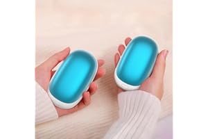 Honswit Hand Warmers Rechargeable 2 Pack, 5000mAh Portable Magnetic Hand Warmer Reusable, 2 in 1 Electric USB Pocket Warmer/Power Bank, Long Lasting Hand Heater Great Warm Gifts for Women Men