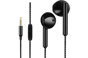 GAMURRY Auriculares, Jack 3.5 mm, con Reducción de Ruido de Radio, con Cable y Microfono Pc, Headphones Wired, Earphones, In ear, Fones, Auricular, Audifonos, para Ordenador, Manos Libres, para Dormir