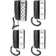 Wireless Intercom System Real Time Long Range House Intercom System Two-Way Communication Device for Home Office Hotel Department Hands Free 1 Host 3 Extension Intercom Kit (UK)