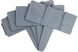 5M Grey Stone Effect Lawn Edging – Pack of 20 No-Dig ABS Garden Border Edging, Interlocking Cobblestone Edge for Flower Beds, Path & Lawn Borders | Pukkr