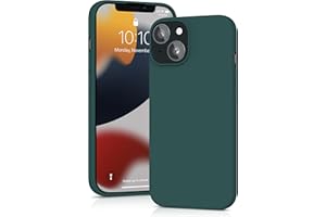 YATWIN Silikonowe etui na telefon komórkowy iPhone 13 Mini, z jedwabiście miękkim w dotyku, ultra cienkie, odporne na uderzenia i zarysowania, zielone