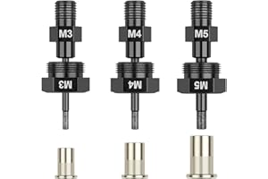 Beaspire 3 Tipi Originale Mandrini di Ricambio e Dadi Rivetti per Beaspire Kit Rivetto Dado Per Trapano Elettrico o Trapano Avvitatore a Batteria Professionale, Anti-ruggine (Inclusi M3, M4, M5)