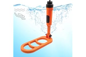SHRXY Detector de Metales Impermeable Buceo Versión Plegable Pulso Bobina Pulso Exploración Detección (Naranja)