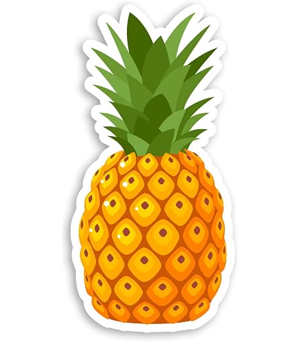 A5 Aufkleberbogen Ananas – Vinyl-Aufkleber Für Scrapbooking, Dekoration, Obst-Motiv