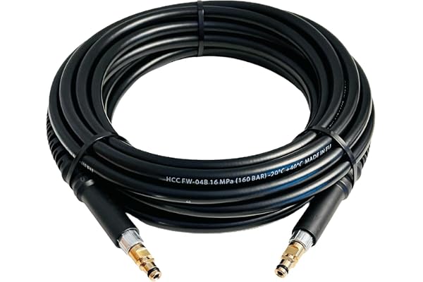 Tuyau haute pression pour tous les nettoyeurs haute pression des séries Kärcher K2 à K7 Home & Garden de 2008 avec système Click Quick Connect, tels que 2.641-721.0 12m