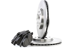 RIDEX Kit de discos de freno y pastillas 3405B0138 Eje delantero Chapa antichirridos ventilado compatible con VW Passat B5 GP Variant 3BG, 3B6, OPEL Vectra C Caravan Z02 Vectra C GTS Z02 Signum CC Z03