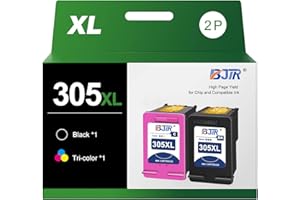 BJTR 305 ink cartridges black and colour Replacement for HP 305XL Printer ink Cartridge 305XL Ink Cartridges for Envy 6000 6010 6020 6032 Pro 6420 6430 DeskJet 2700 2710 2720 2724 Plus 4100 4120 4130