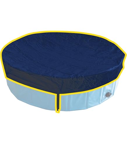 CUVZORA Hundepool Abdeckung 160x30 Cm - Wasserdichte Poolabdeckung Mit UV-Schutz Für Haustiere