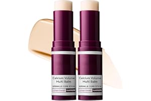 PIPIHOME Cemenrete Calcium Volume Multi Balm, 2 Stück Anti-Aging & Firming Korean Skincare Stick, Hydrating, Festigung der Haut, Geeignet für Augen, Hals, Gesicht