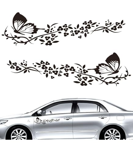 Jintora - Autocollant voiture Élément De Rangement Luna 40cm x 30cm Vert Lime - Sticker auto résistant intempéries en vinyle - Facile à coller sur carrosserie vitre pare-chocs Accessoire déco véhicule