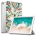 Produktbild MoKo Hülle für Neu iPad Pro 12.9 2017 - PU Leder Tasche Schutzhülle Schale Smart Case mit Translucent Rücken Deckel, mit Auto Schlaf / Wach Funktion und Stanfunktion für Apple New iPad Pro 12.9 Zoll 2017 Tablet, Glück Baum