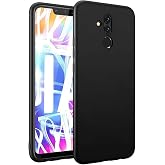 KZY CONTACT Cover Matte Black Silicone Lux Case compatible with Huawei Mate 20 Lite