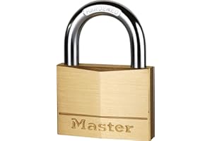 Master Lock Cadenas en Laiton pour Cave, Malle, vestiaire, 30mm avec Serrure à clé