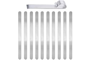 DEDC 1 Kit di Barra Piegatura per Braccialetti, Strumento per Braccialetti Pieghevoli in Metallo e 10 pz Braccialetti Vuoti in Alluminio Argento