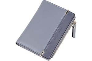 SUKUTU Ladies Purse, Women's Wallet PU Leather Wallet Small Bifold Womens Wallet Card Holder Zipper Coin Purse