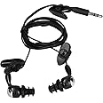 PUSOKEI IPx8 Waterproof Headphones for Swimming, 3.5mm Plug Underwater Sport earphones, Wired in Ear Earbud Headphones - Noise Isolating for Swimming Running Surfing(Black)