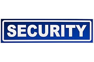 Kiwistar Security inverted Magnetic Sign - 60cm blue - reflective - magnetic foil for truck car motor vehicle