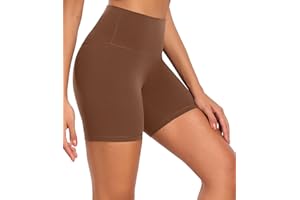 wirarpa Pantalones Cortos Deportivos para Mujer Pantalones Cortos de Yoga de Cintura Alta Mallas Cortas de Mujer para Yoga Correr Fitness Ciclista Gym Running
