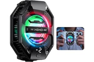 STJIATU Dispositivo di Raffreddamento Per Telefono Per Giochi, Ventola Per iPhone da 27 W Con Dissipatore di Calore a Semiconduttore RGB, Dispositivo di Raffreddamento Per Cellulare, Per iPhone/Android