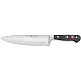 Wusthof 20 cm Cooks Knife with Hollow Edge, Black