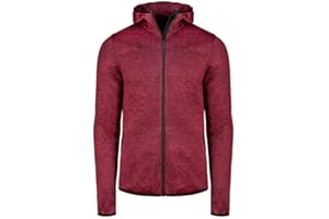 Izas - Chaqueta Polar para Hombre - Chaqueta con Cierre y Bolsillos de Cremallera - Chaqueta Térmica de Capucha de Rápido Secado - Ideal para Actividades al Aire Libre - Alder