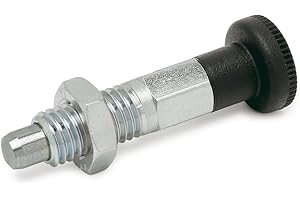 GANTER NORMELEMENTE Ganter Norm elementi GN 717 – 5 di M10 X 1 BK ST – Resto Bulloni, Argento, 2 pezzi