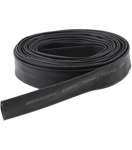 Tubo Termoretraibile In PVC Da 2 M, Larghezza 50 Mm, Rosso Per 2 - Foto 3