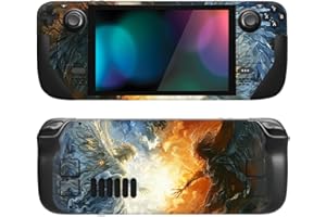 playvital Custom Stickers for Steam Deck LCD, Full Set Protective Skin Decal for Steam Deck - Clash