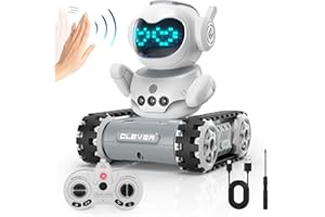 snookids Roboter Kinder Spielzeug - Ferngesteuerte Roboter mit LED-Augen und Musik, Programmierbar Wiederaufladbar Robot RC und Gestensensor, Geschenk für Jungen und Mädchen