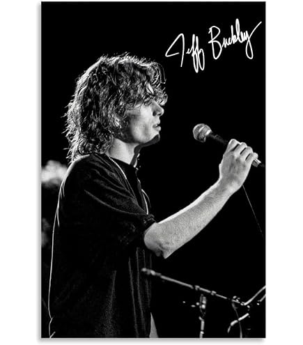 Poster Jeff Buckley Sur Toile - Impression Vintage 30x45 Cm - Décoration Murale Sans Cadre