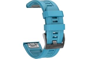 ‎ISABAKE ISABAKE Pasek sportowy 22 mm do Fenix 7, silikonowy zamiennik paska 22 mm, kompatybilny z Fenix 7/Fenix 5 Plus/Fenix 5 / Fenix 6 Pro/Forerunner 935/945 / Approach S60 / Epix