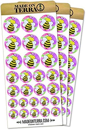 Busy As A Bee Watercolor Removable Matte Sticker Sheets Set