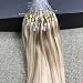 Full Shine 22" 1g per Strand 50 Gram Per Package Piano Colour 18/613 Micro Beads Loop Extensions Highlighted Colour Ash Blonde and Blonde Loop Micro Bead Hair Extensions