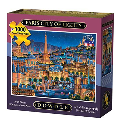 Jigsaw Puzzle - Paris"City of Lights" 1000 Pc By Dowdle Folk Art