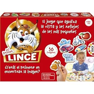 Educa – Mi Primer Lince 36 Imágenes | El Juego de Mesa para Niños | Juego Educativo 2 años | Ayuda a Agudizar Vista y Reflejos para Disfrutar con la Familia, Regalo niño niña 2 3 años (15676)