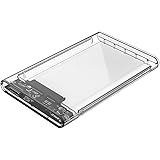 Orico 2.5 inch SSD Sata Hard Disk External Portable Case Cover USB3.0, 2139U3-CR (Transparent)