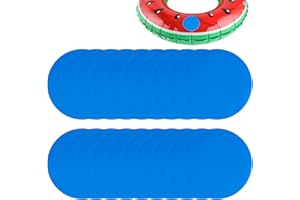 OCCOUMR Lot de 20 patchs autocollants de réparation sous-marins - Pour piscine - Pour lit à eau, canapés gonflables, piscines, fête