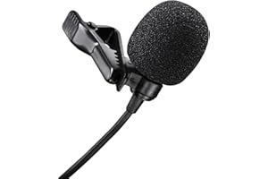 Walimex Pro Lavalier Mikrofon (Ansteckmikrofon Länge 120 cm, inkl. Clip) für Smartphones