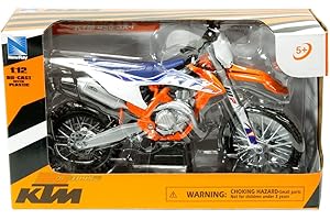 NEWRAY 450 SX-F Dirt Bike Moto Arancione e Bianco 1:12 Diecast Modello Moto by New Ray 58343