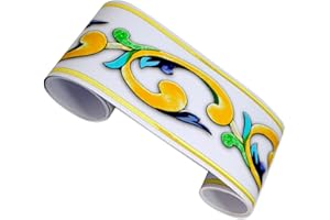 REA&GOLE Wallpaper Border Roll Self Adhesive Vintage Peel Stick 3D Stereo Waterproof Wall Sticker for Bathroom Living Room Kitchen (118 × 3.94 in) Multicolor