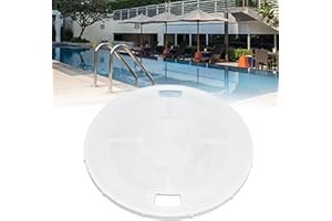 YUEHUAMECH Couvercle d'écumoire de piscine Couvercle de filtre de remplacement Écumoire de piscine Plaque d'aspiration Bidon de débris Couvercle de pont Adaptateur d'aspirateur d'écrémage de piscine 23 cm/9,1 po