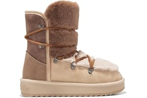 D.Franklin - Bottes Australiennes d'Hiver pour Femme avec Doublure en Fourrure - Nordic Trk