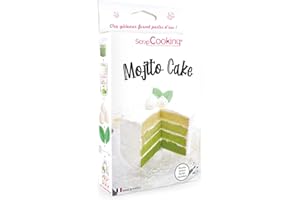 SCRAP COOKING Kit Mojito Cake - Set Pâtisserie avec Levure Colorante Verte, Arôme, Feuilles Azyme, Meringues & Recette - Gâteau Cake Design Cocktail Dessert - 3928