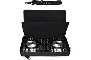 Meijunter DJ Controlador Bolsa de Transporte Compatible con Pioneer DJ DDJ-SR2/DDJ-SR para Native Instruments Traktor Kontrol S4 Mk3 para Hercules DJ Control Inpulse 500 con Correa de Hombro