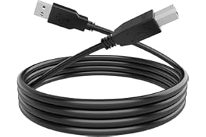 PLUX Câble USB B pour contrôleurs DJ Midi, claviers, samplers, effets, Syntesizers Numark, Pioneer, Native Instruments, Traktor, Denon, Akai vers MacBook Dell HP 1m